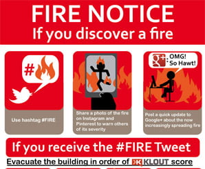 Social Network User’s Fire Safety Notice