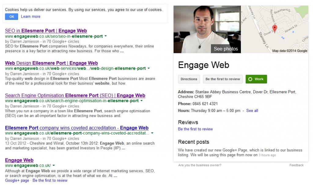 engage web google plus