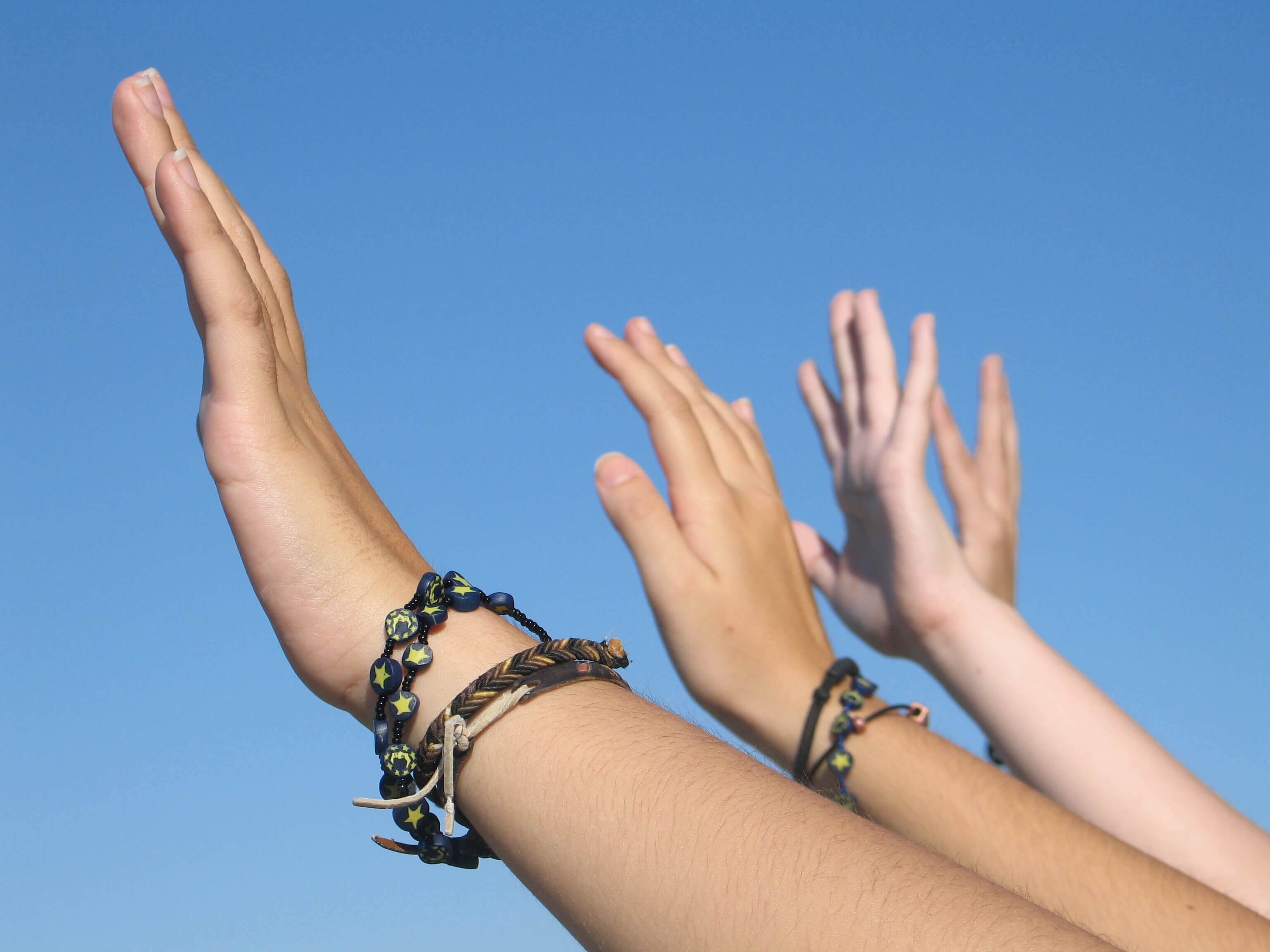 waving