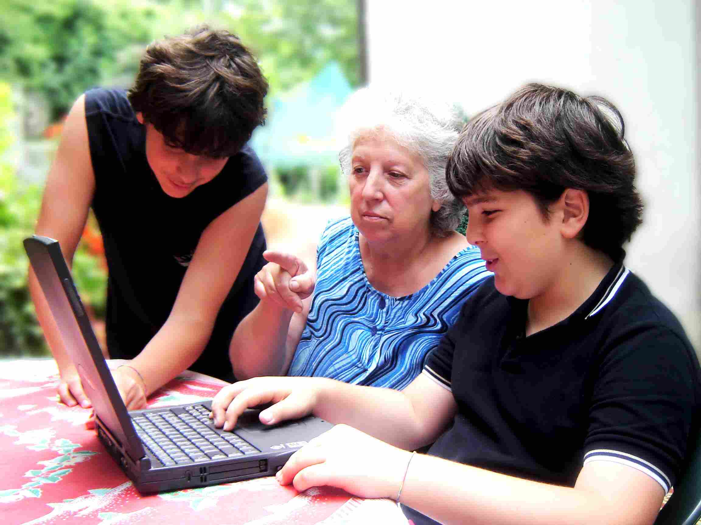 People on Laptop