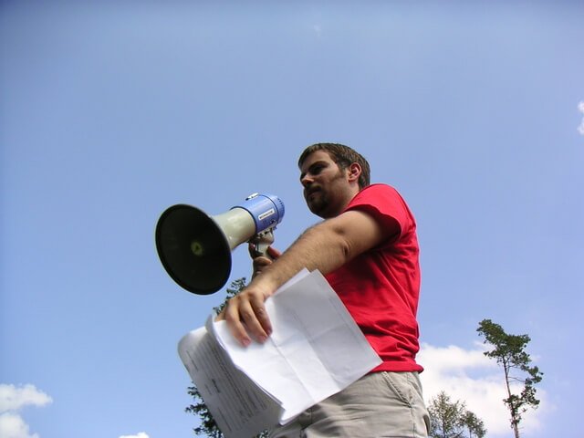 Guy with Megaphone