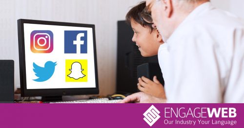 Social Media Parent Child Computer