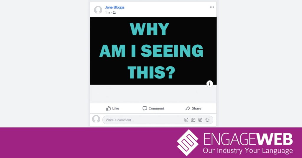 Facebook why seeing this