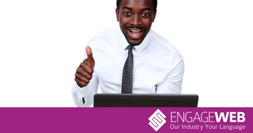 man computer thumbs up