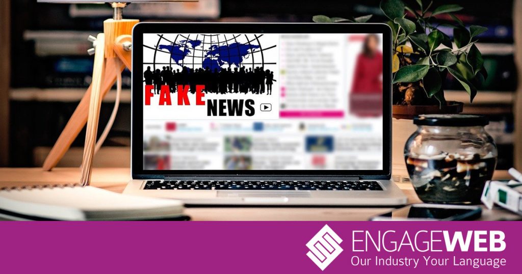 Fake news laptop