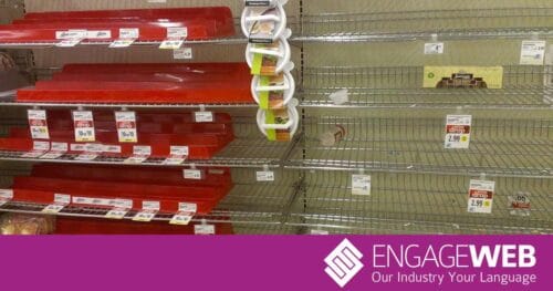 Empty shelves
