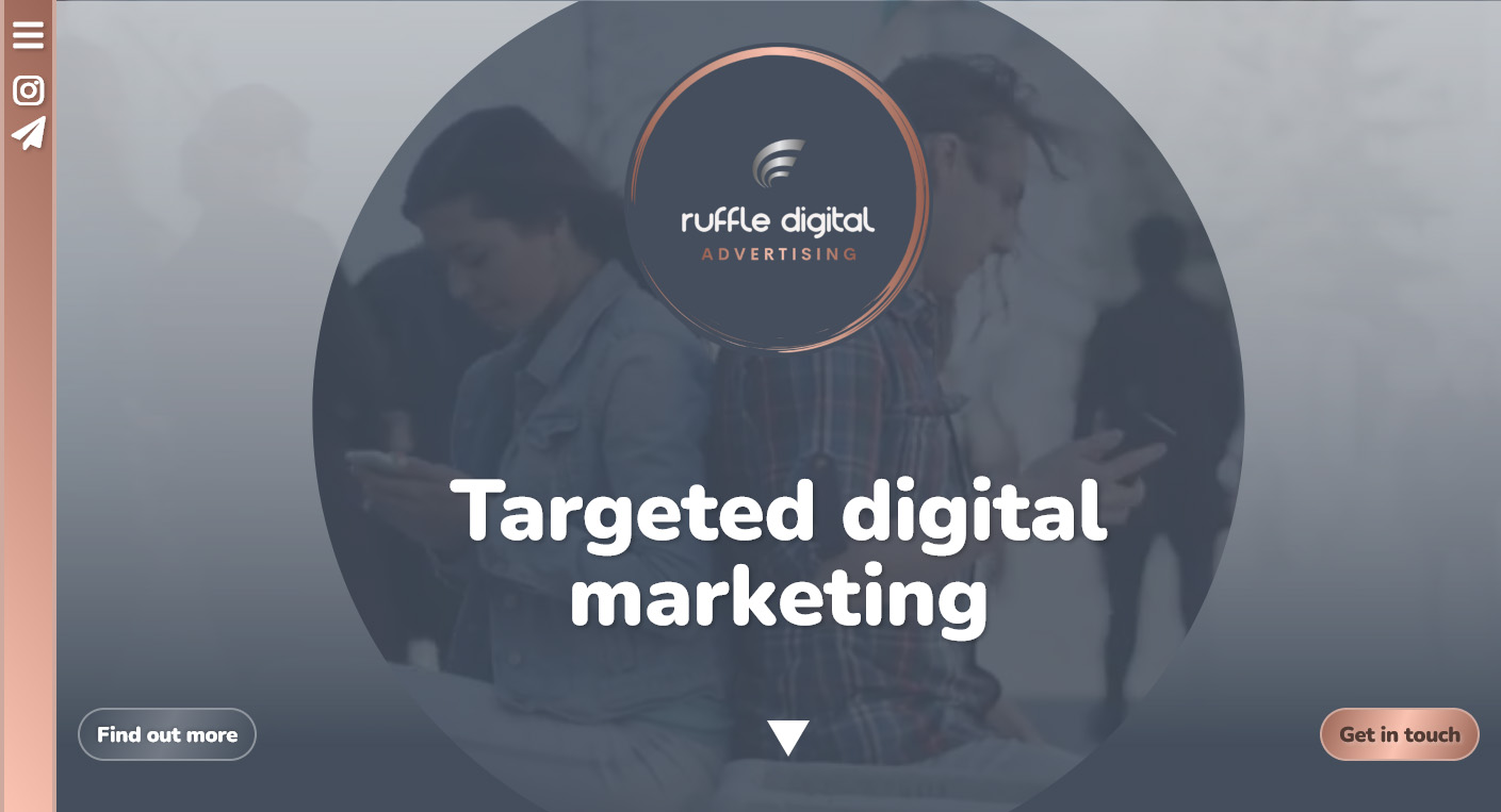 Ruffle Digital Targeted digital marketing website screenshot