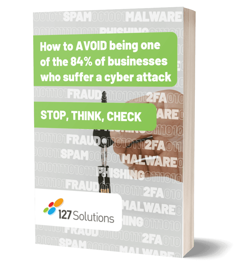 How to AVOID being one of the 84% of businesses who suffer a cyber attacks simple box art transparent