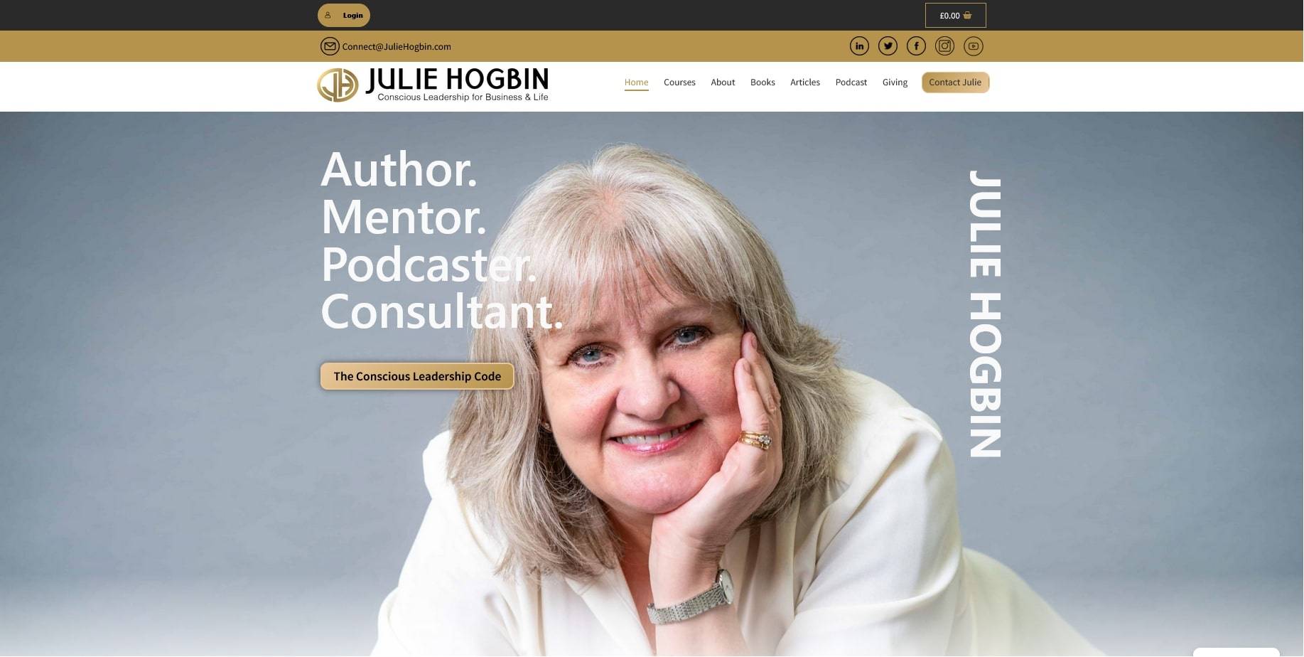 Julie Hogbin Homepage Updated