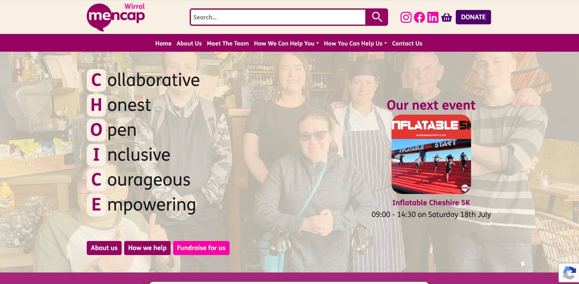 Wirral Mencap Homepage 2026
