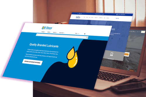 Product Page SEO 2 laptop with ecommerce client websites1
