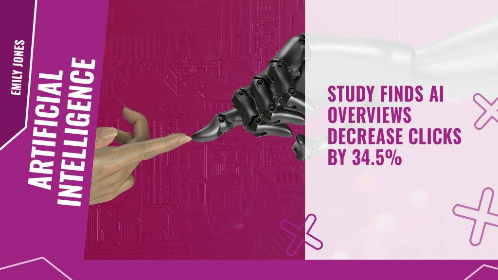 Study finds AI Overviews decrease clicks by 34.5%