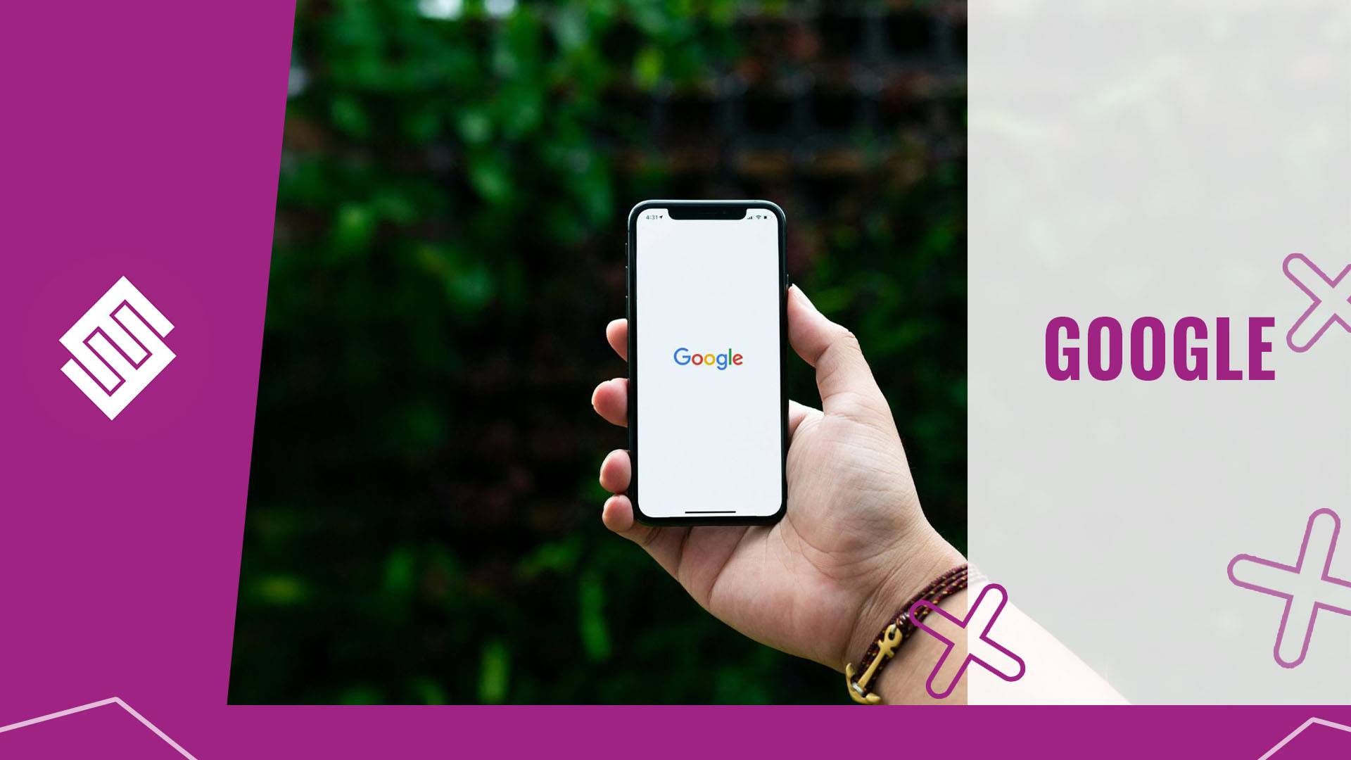 Google logo on mobile