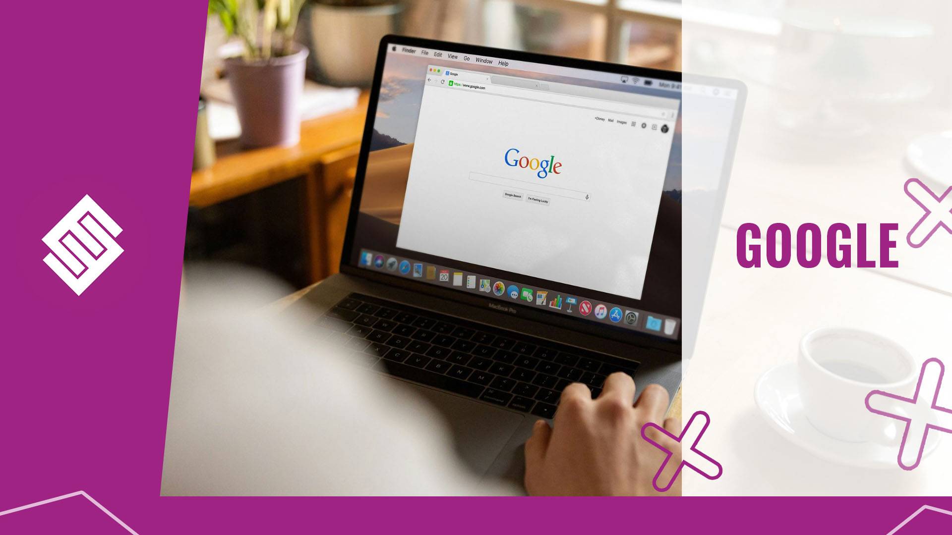 Google search on laptop