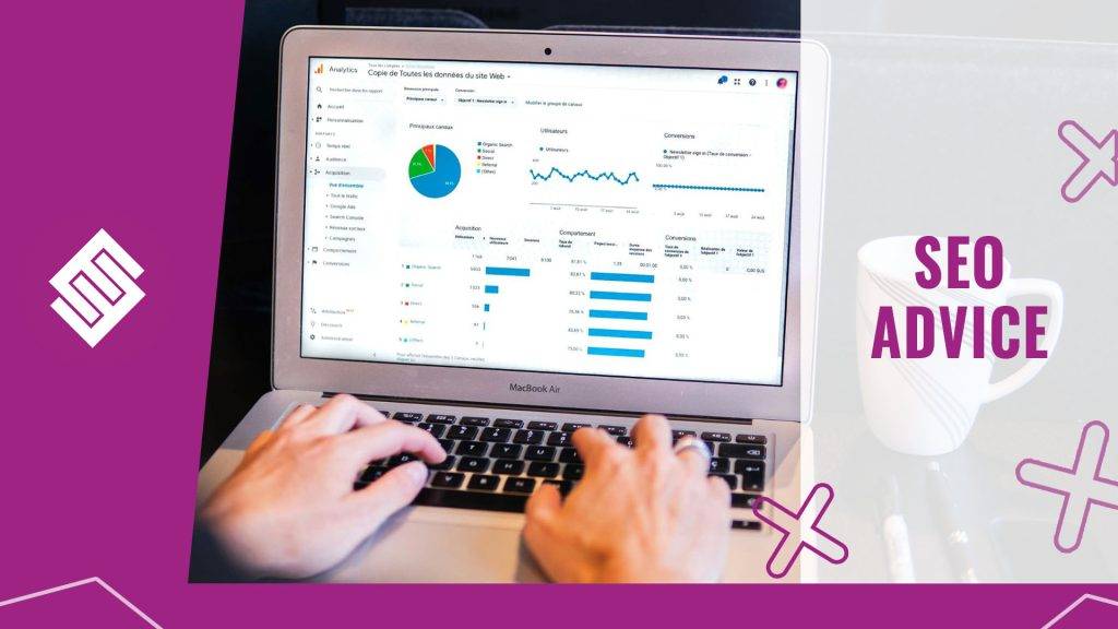 Search Engine Optimisation (SEO) 14 SEO Advice Analytics dashboard