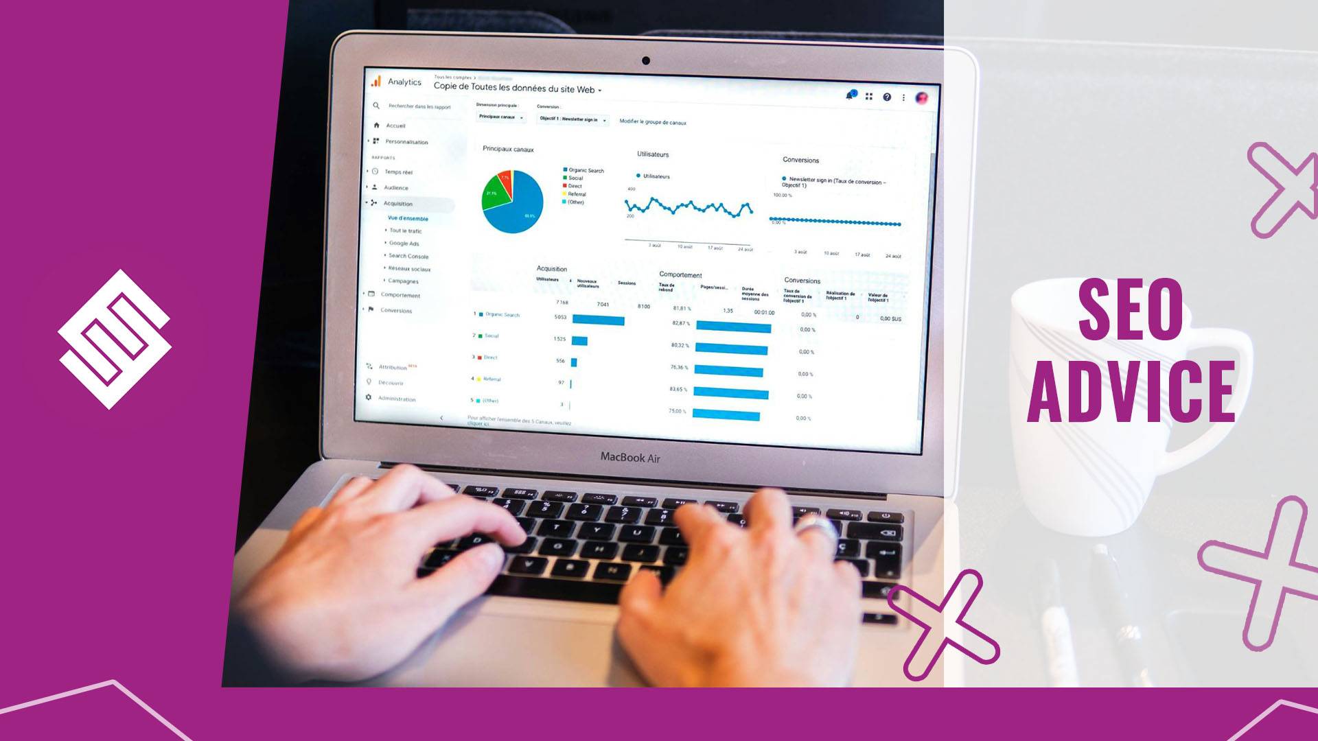 SEO Advice Analytics dashboard