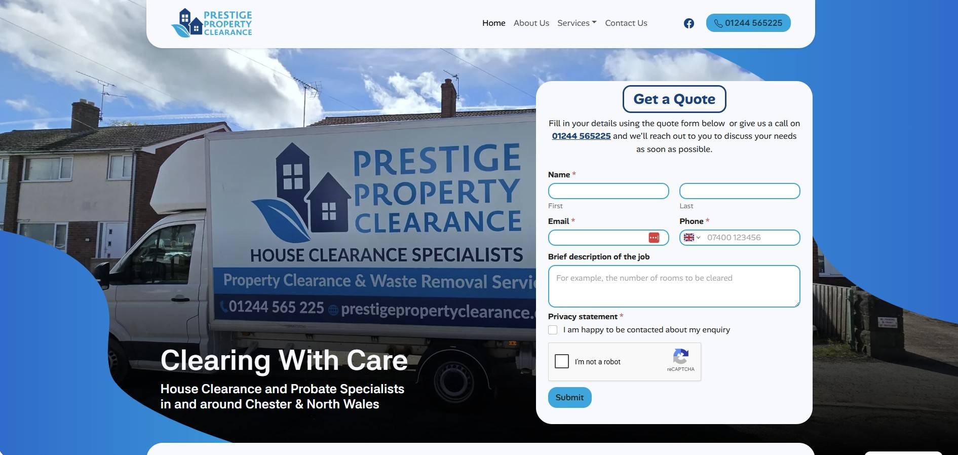 Prestige Property Homepage