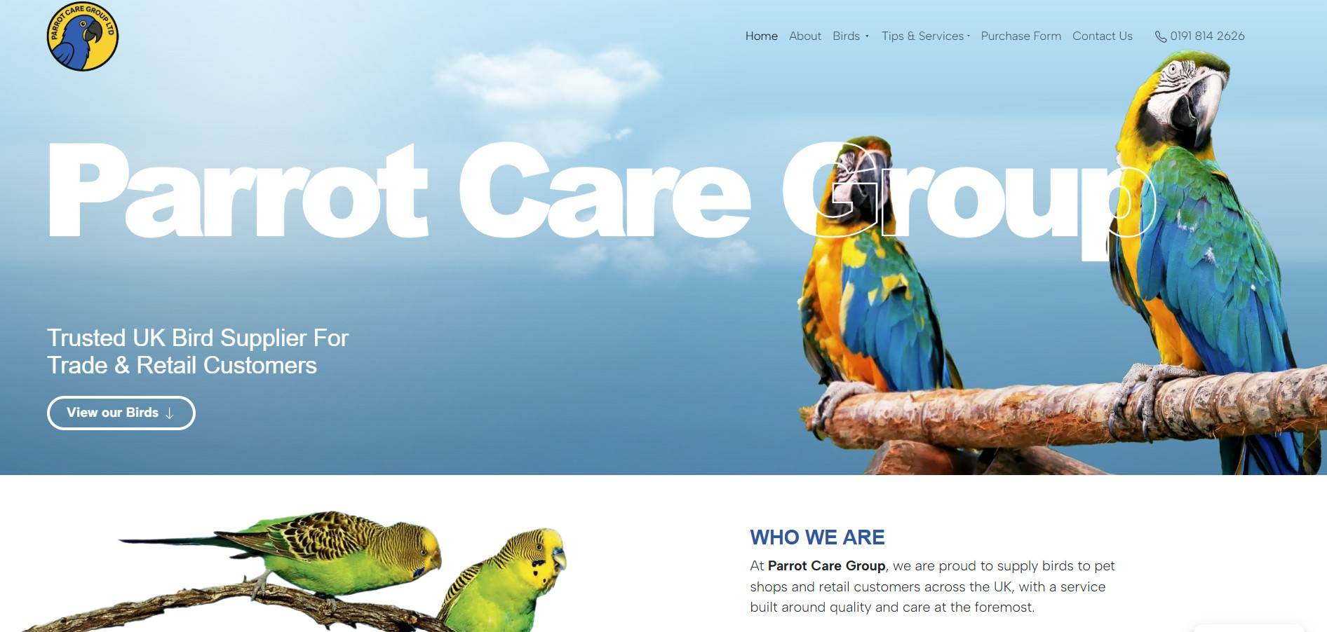Parrot Care Group Homepage